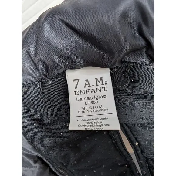 7 A.M. Le Sac Igloo Stroller & Car Seat Sac Medium 6-18 Months - Picture 6 of 9